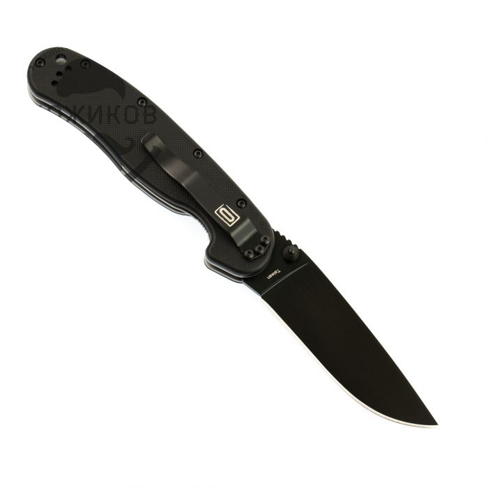 Нож складной Ontario RAT-1, сталь Aus-8. Клинок - Black, Рукоять - Black GRN, 8846 BP