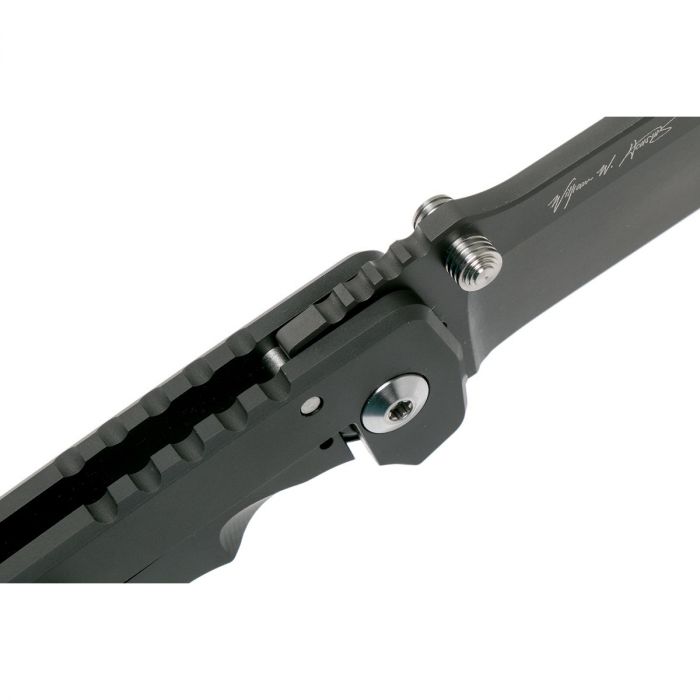 Складной нож Spartan Harsey Folder, клинок черный, сталь CPM-S35VN, рукоять титановый сплав
