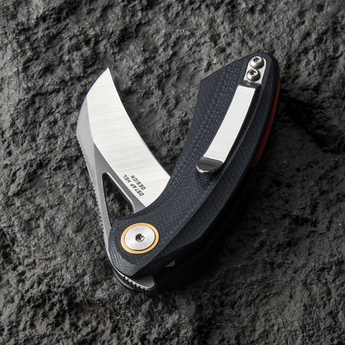 Складной нож Bestech Bihai, сталь 14C28N, рукоять G10, черный