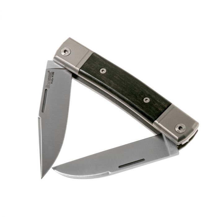 Складной нож LionSteel BestMan Two blades, сталь M390, рукоять Ebony