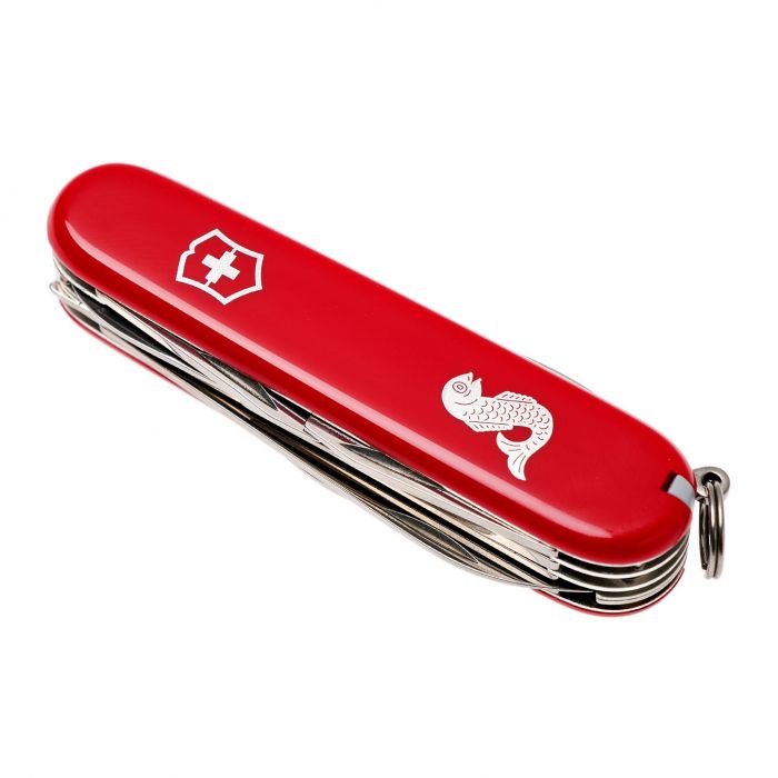 Нож перочинный Victorinox Fisherman, сталь X50CrMoV15, рукоять нейлон, красный