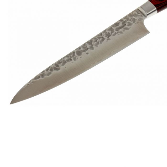 Нож универсальный 150, Sakai Takayuki, сталь Damascus VG-10, рукоять pakka wood, коричневый