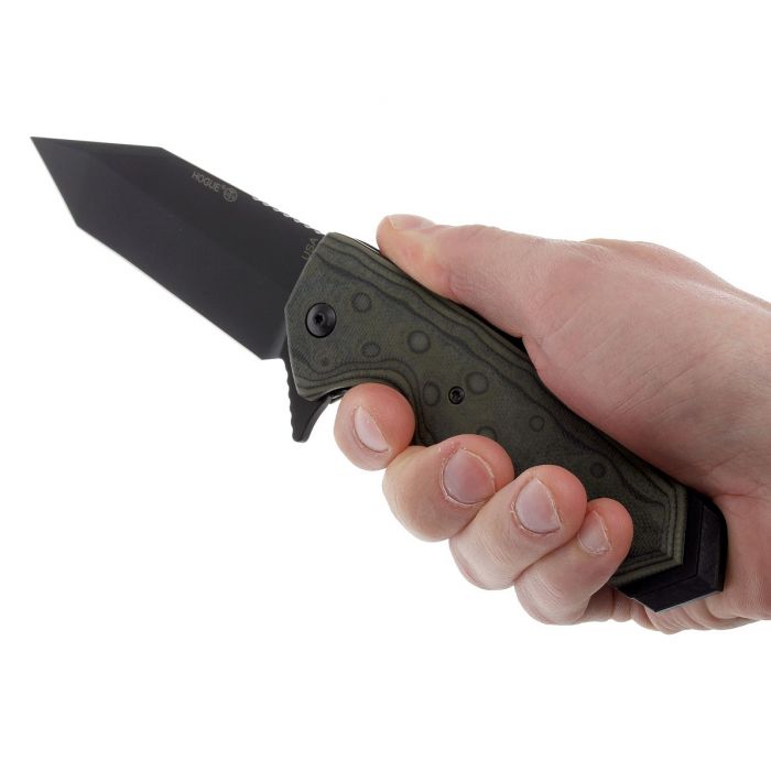 Нож складной Hogue EX-02 Tanto, сталь 154CM, рукоять стеклотекстолит G-Mascus®, коричневый